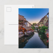 Alsace France Flower Water Canal Feestdagenkaart (Voorkant / Achterkant)