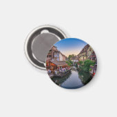 Alsace France Flower Water Canal Magneet (Voorkant / Achterkant)