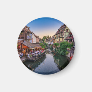 Alsace France Flower Water Canal Magneet