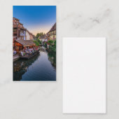 Alsace France Flower Water Canal Visitekaartje (Voorkant / Achterkant)
