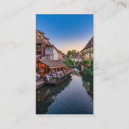 Alsace France Flower Water Canal Visitekaartje