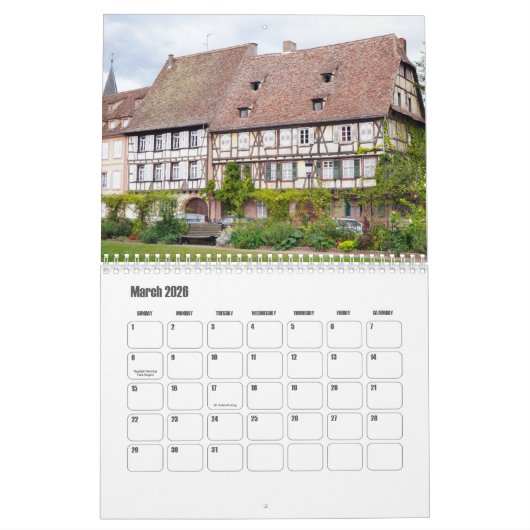 Alsace-France kalender (Mar 2026)