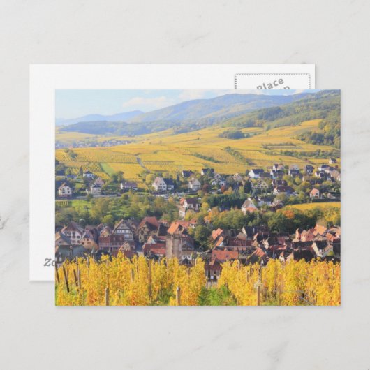 Alsace, Frankrijk 6 Briefkaart (Voorkant / Achterkant)