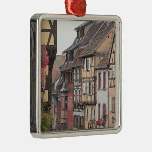 Alsace, Frankrijk 8 Metalen Ornament (Rechts)
