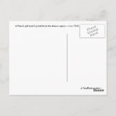 Alsace Girl Briefkaart (Achterkant)