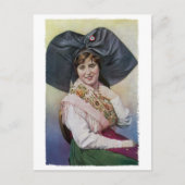 Alsace Girl Briefkaart (Voorkant)