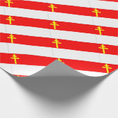 Alsace-Lorraine Flag Cadeaupapier (Hoek)