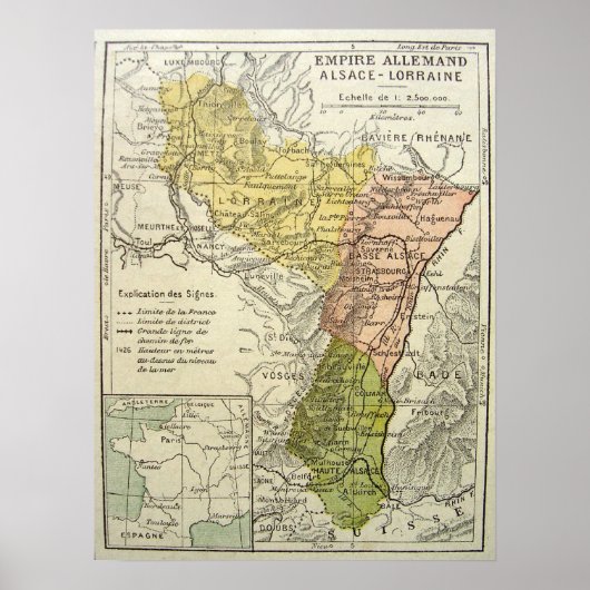 Alsace-Lorraine Poster (Voorkant)