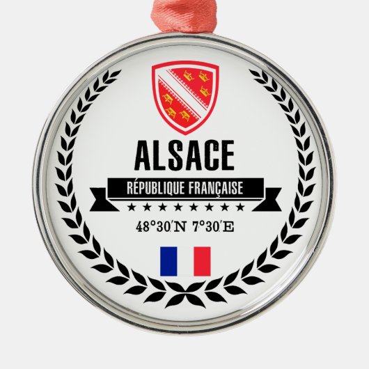 Alsace Metalen Ornament (Voorkant)