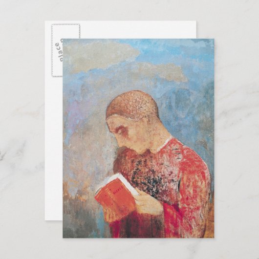 Alsace of, Monk Reading, c.1914 Briefkaart (Voorkant / Achterkant)