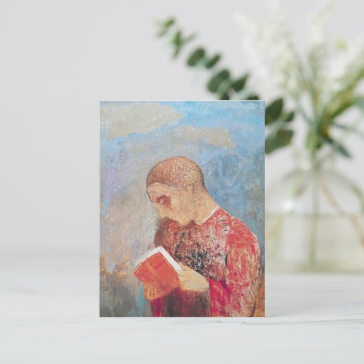 Alsace of, Monk Reading, c.1914 Briefkaart (Staand voorkant)