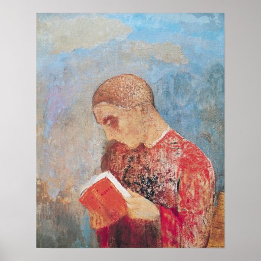 Alsace of, Monk Reading, c.1914 Poster (Voorkant)