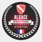 Alsace Ronde Sticker (Voorkant)