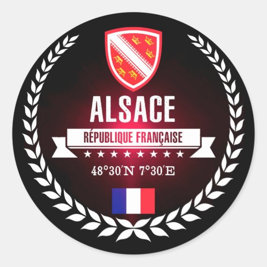 Alsace Ronde Sticker (Voorkant)