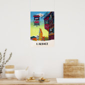 Alsace Travel Poster (Keuken)