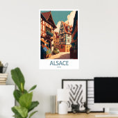 Alsace Vintage Reisposter Ski Nationaal Park Poster (Thuiskantoor)