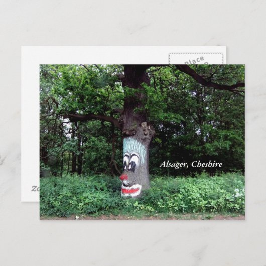 Alsager Tree met Briefkaart van kant (Voorkant / Achterkant)