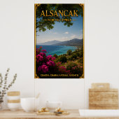 Alsancak Noord-Cyprus Berg Zee Ontsnapping Poster (Keuken)