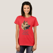 Alsatian German shepherd dog T-shirt (Voorkant volledig)