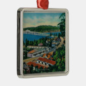 Alsea Bay Bridge in Waldport, Oregon Metalen Ornament (Rechts)