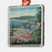 Alsea Bay Bridge in Waldport, Oregon Metalen Ornament (Links)