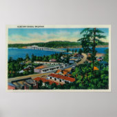 Alsea Bay Bridge in Waldport, Oregon Poster (Voorkant)