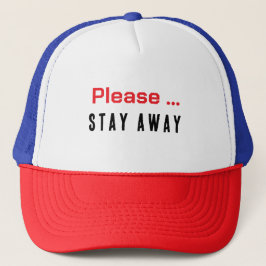 Alsjeblieft... Blijf Weg Minimalistische Streetwea Trucker Pet