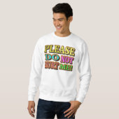 "Alsjeblieft doe me niet pijn!" Cute Design. Nu ko Trui (Voorkant volledig)
