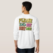 "Alsjeblieft doe me niet pijn!" Cute Design. Nu ko Trui (Achterkant volledig)