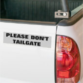 Alsjeblieft doe niet zo groot en simpel bumpersticker (Op Truck)