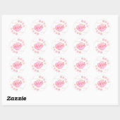 Alsjeblieft Donut Touch - Grappige Roze Donut Ronde Sticker (Vel)