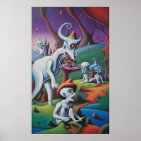 Alsjeblieft eet de kunst niet, Man - Ken Gage Art