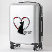 Alsjeblieft, ga niet winkelen! Groot wit of helder Sticker (Koffer)