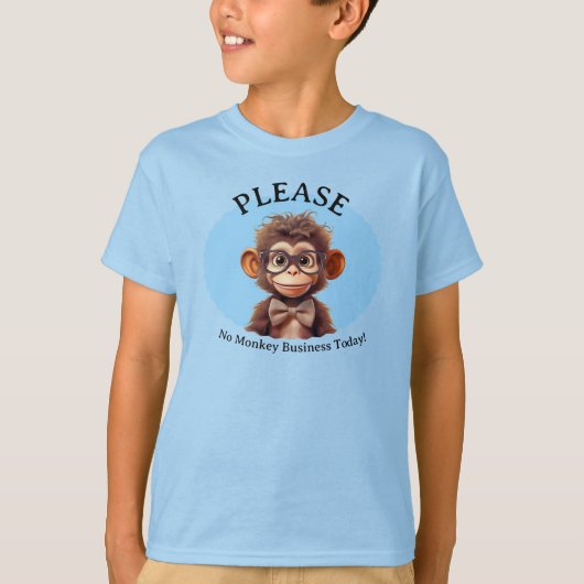 Alsjeblieft, geen apenhandel t-shirt (Voorkant)