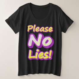 "Alsjeblieft geen leeuwen!" Cute Design. Nu kopen Grote Maat T-shirt