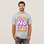"Alsjeblieft geen leeuwen!" Cute Design. Nu kopen T-shirt (Voorkant volledig)