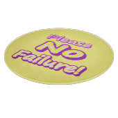"Alsjeblieft, geen mislukking!" Cute Design. Nu ko Snijplank (Hoek)