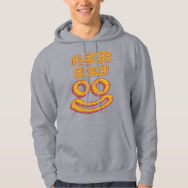 "Alsjeblieft, glimlach!" Cute Design. Bestel nu Hoodie