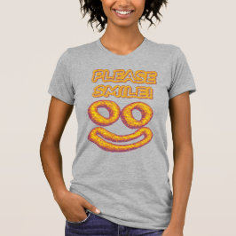 "Alsjeblieft, glimlach!" Cute Design. Bestel nu T-shirt