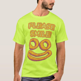 "Alsjeblieft, glimlach!" Cute Design. Bestel nu T-shirt