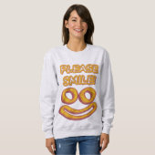 "Alsjeblieft, glimlach!" Cute Design. Bestel nu Trui (Voorkant volledig)