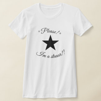 Alsjeblieft, ik ben een Star Coquette Slogan Baby  T-shirt