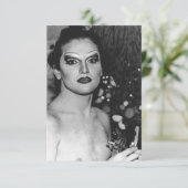 Alsjeblieft koningin.  LGBTQ Bedankkaart (Staand voorkant)