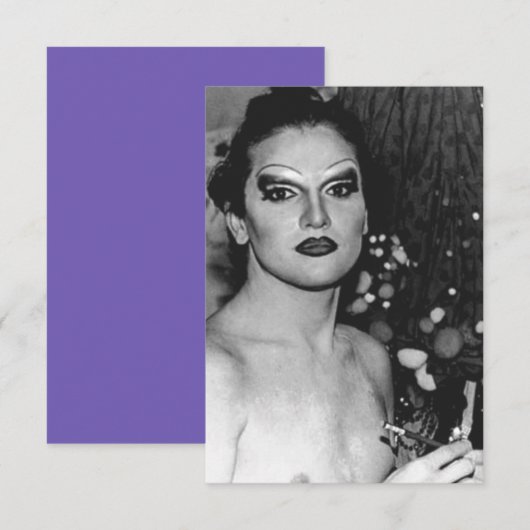 Alsjeblieft koningin.  LGBTQ Bedankkaart (Voorkant / Achterkant)