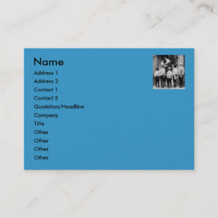 Alsjeblieft mama. (Cyaan) Visitekaartje