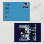 Alsjeblieft mama.  (Cyaan) Visitekaartje (Voorkant / Achterkant)