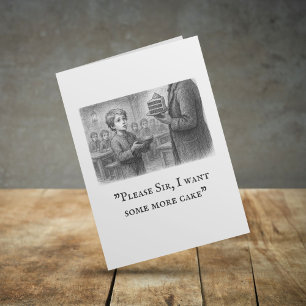 "Alsjeblieft meneer, ik wil nog wat taart" Oliver  Kaart