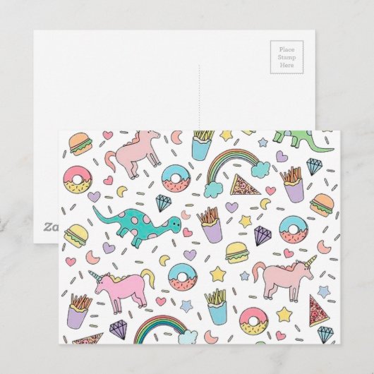  alsjeblieft met springen bovenaan briefkaart (Voorkant / Achterkant)