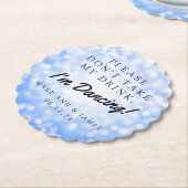 "Alsjeblieft, neem mijn Drink niet" Bruiloftsfeest Kartonnen Onderzetters (Gekanteld)