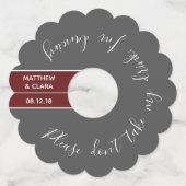 Alsjeblieft, neem niet mijn Drink Ik dans, wijn La Wijnglaslabel (Voorkant)